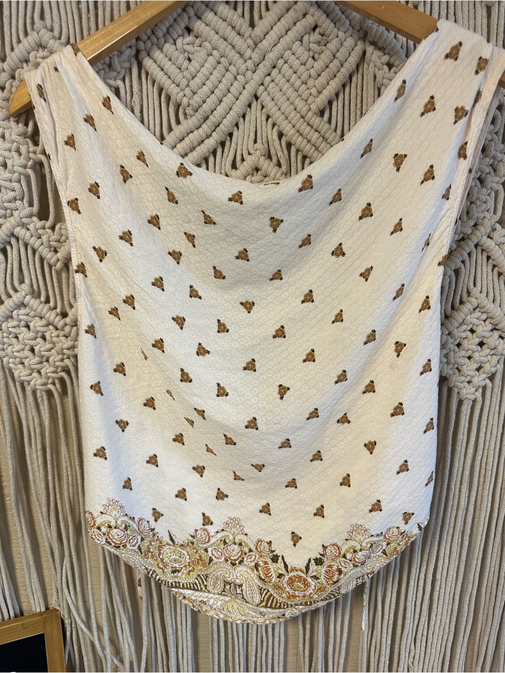 Free People Draped open back top! Sz Med